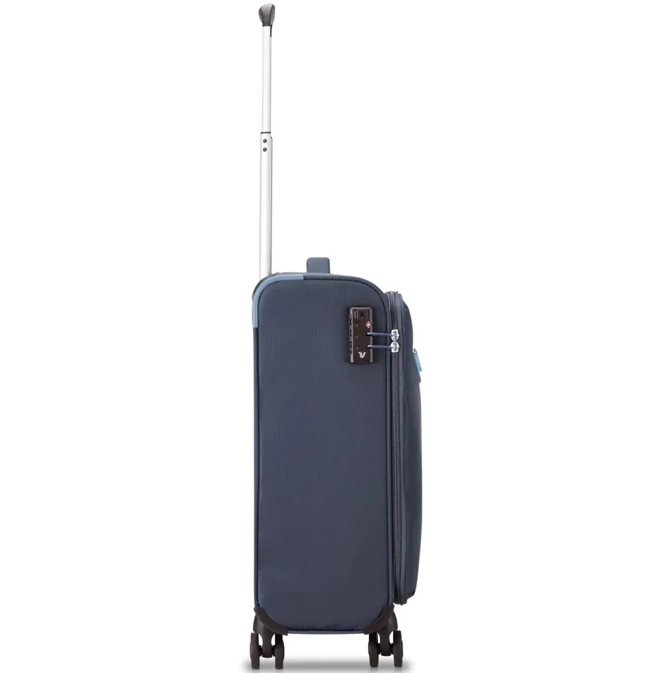 Trolley Cabina Semirigido 4 Ruote RONCATO Linea Lite Soft colore Blu Navy