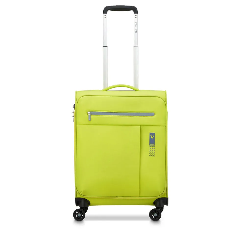 Trolley Cabina Semirigido 4 Ruote RONCATO Linea Lite Soft colore Cyber Lime