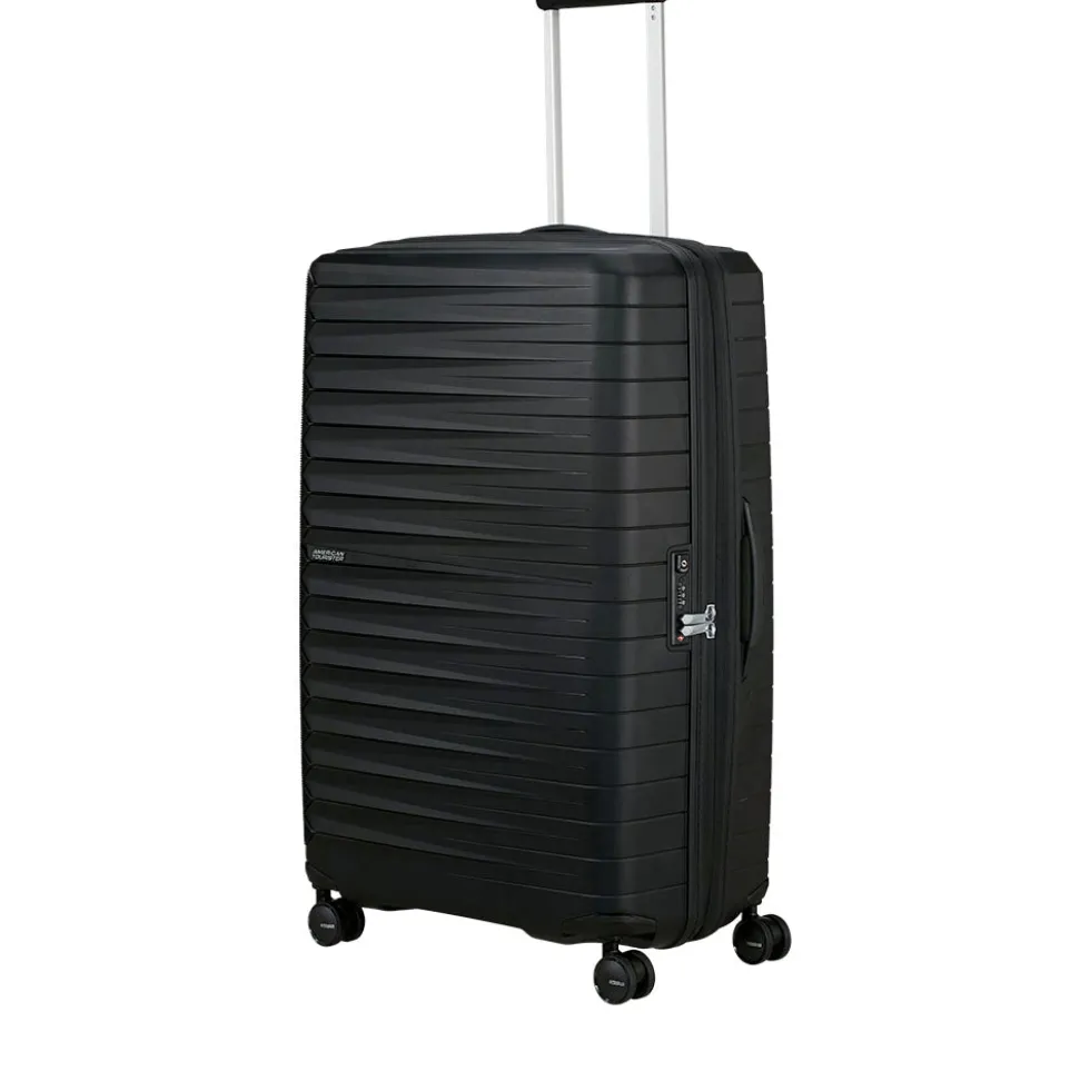 Trolley Grande Rigido Espandibile 4 Ruote AMERICAN TOURISTER linea FastForward colore Flash Black