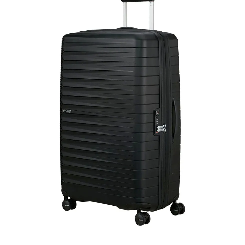 Trolley Grande Rigido Espandibile 4 Ruote AMERICAN TOURISTER linea FastForward colore Flash Black