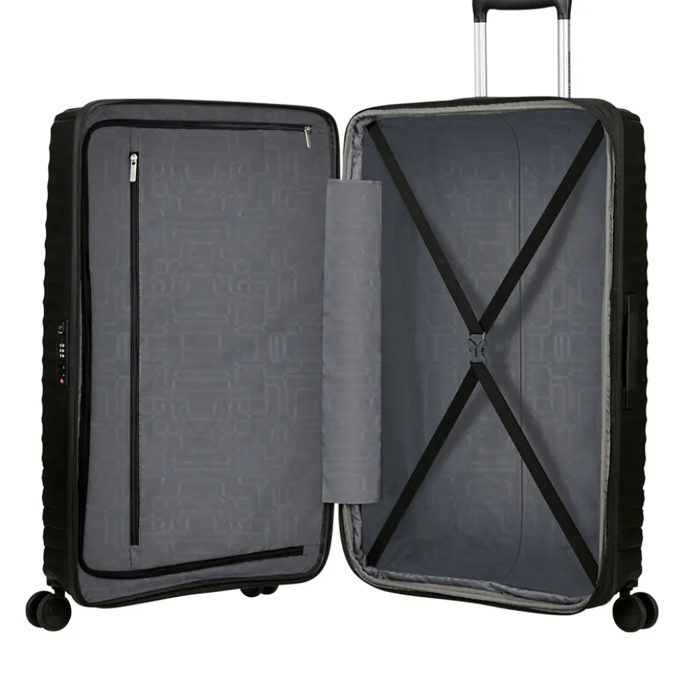 Trolley Grande Rigido Espandibile AMERICAN TOURISTER linea Diablast colore Black Code