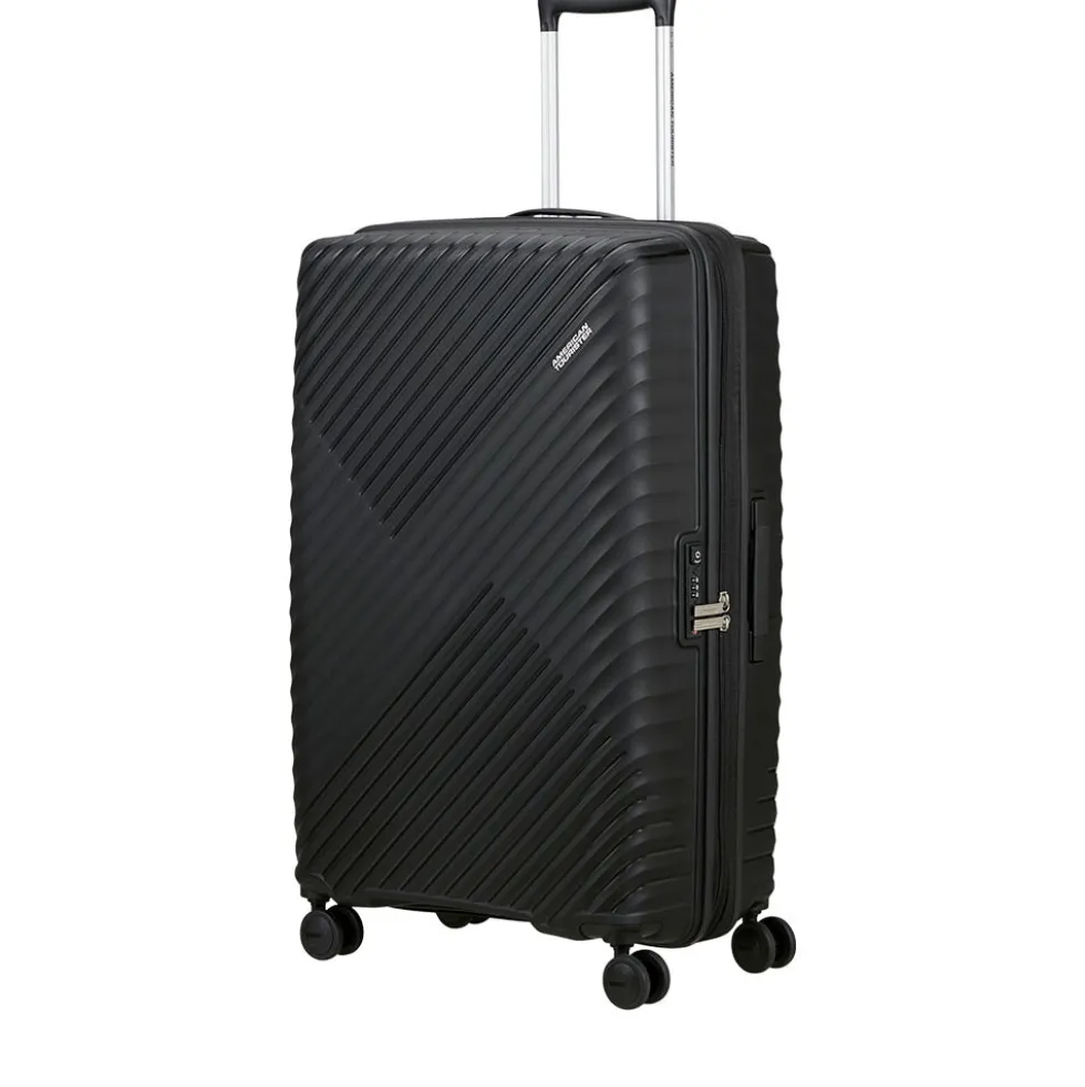 Trolley Grande Rigido Espandibile AMERICAN TOURISTER linea Diablast colore Black Code