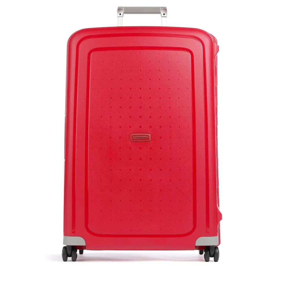 Trolley Grande Rigido 4 Ruote SAMSONITE linea S'Cure Rosso