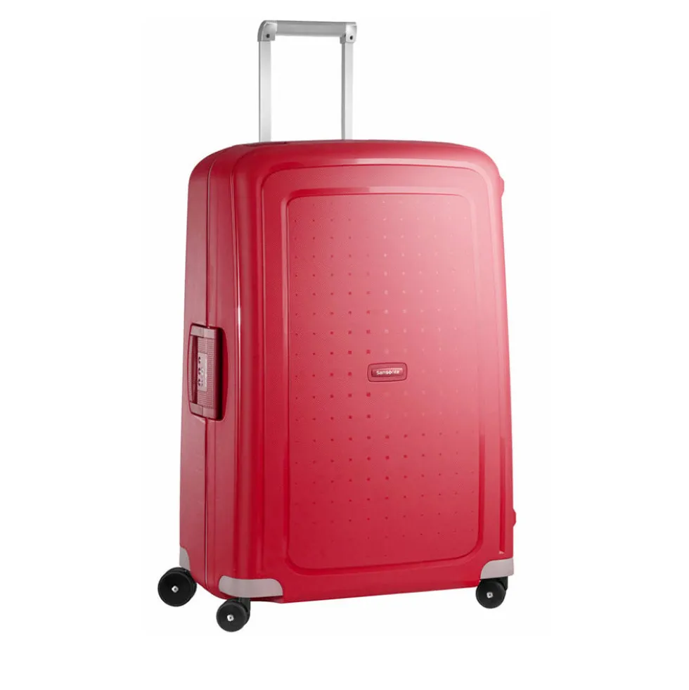 Trolley Grande Rigido 4 Ruote SAMSONITE linea S'Cure Rosso