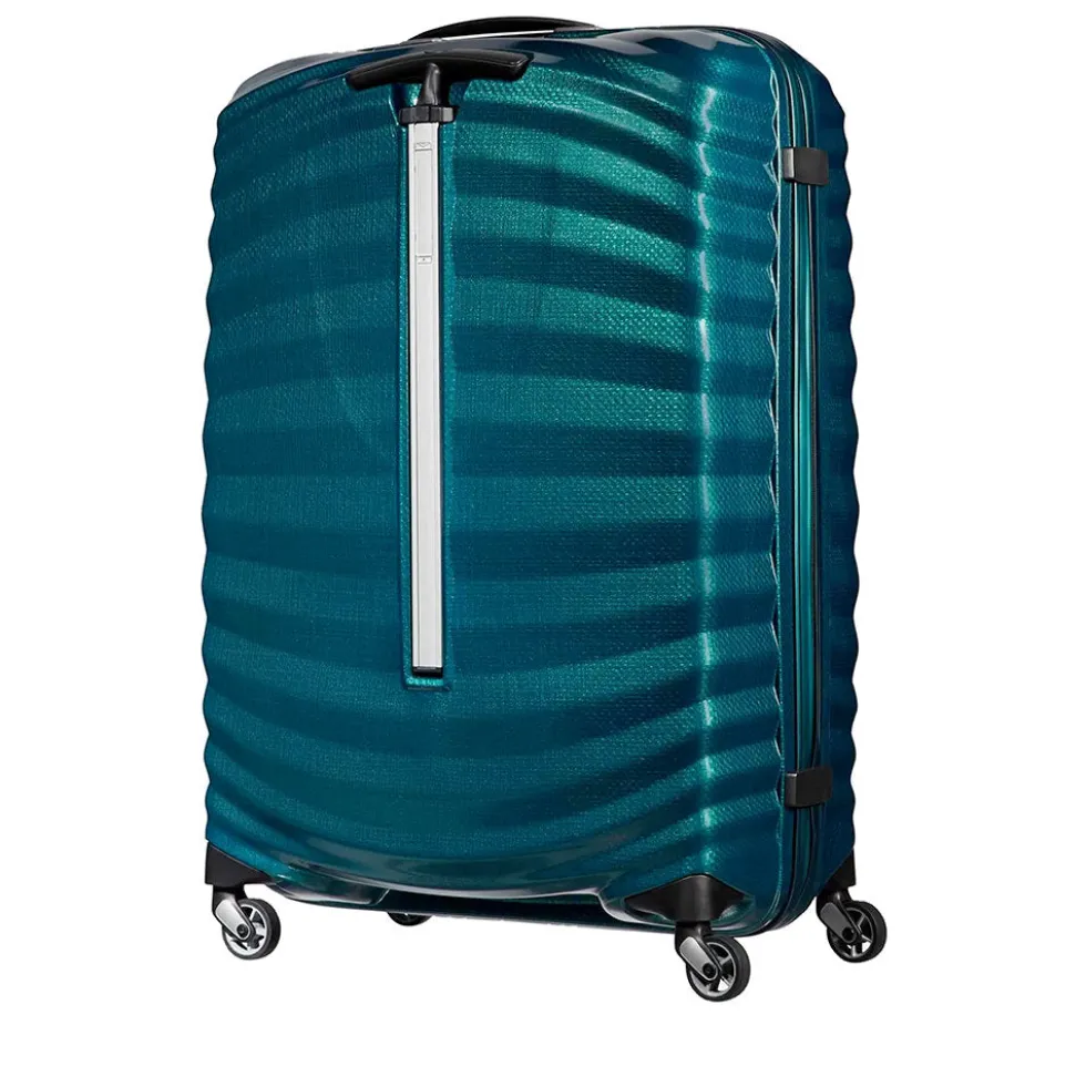 Trolley Grande Rigido 4 Ruote SAMSONITE linea Lite-Shock Blu Petrolio