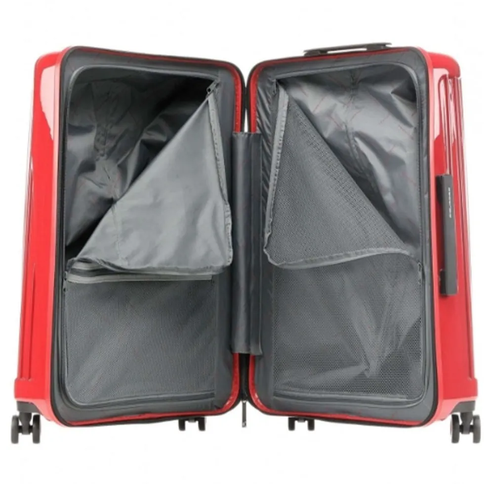 Trolley Medio PIQUADRO Rigido con 4 Ruote Colore Rosso - BV5028SK70