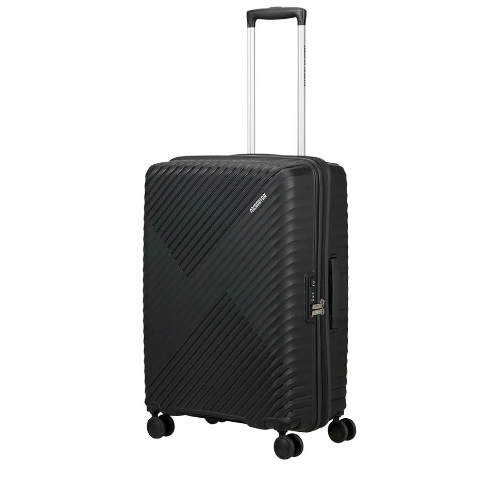 Trolley Medio Rigido Espandibile AMERICAN TOURISTER linea Diablast colore Black Code