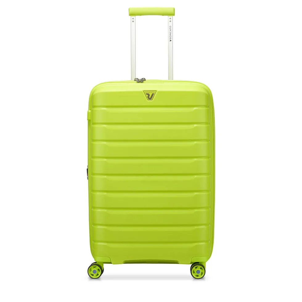 Trolley Rigido Medio Espandibile 4 Ruote RONCATO Linea B-Flying colore Cyber Lime