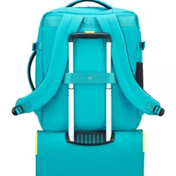Zaino da Viaggio Underseat RONCATO linea Wanderline in Tessuto Gommato Turchese