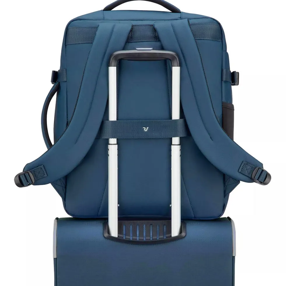 Zaino da Viaggio Underseat RONCATO linea Wanderline in Tessuto Gommato Blu Notte