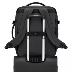 Zaino da Viaggio Underseat RONCATO linea Wanderline in Tessuto Gommato Nero