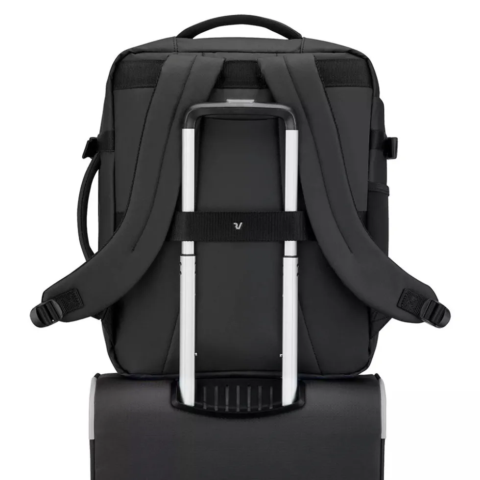 Zaino da Viaggio Underseat RONCATO linea Wanderline in Tessuto Gommato Nero