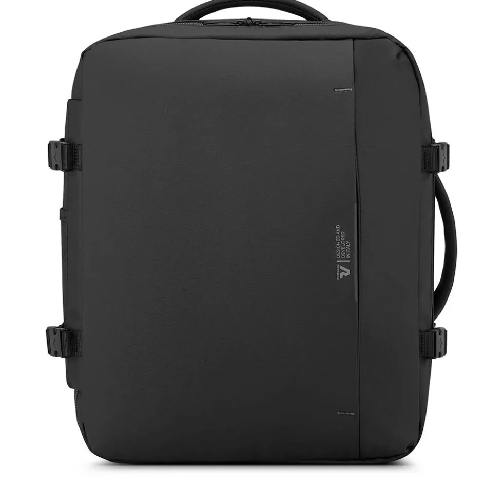 Zaino da Viaggio Underseat RONCATO linea Wanderline in Tessuto Gommato Nero