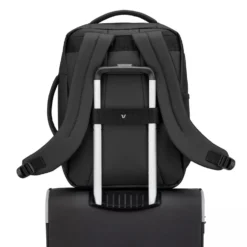 Zaino da Viaggio Underseat Small RONCATO linea Wanderline in Tessuto Gommato Nero