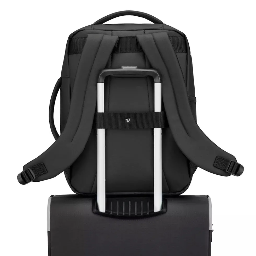 Zaino da Viaggio Underseat Small RONCATO linea Wanderline in Tessuto Gommato Nero