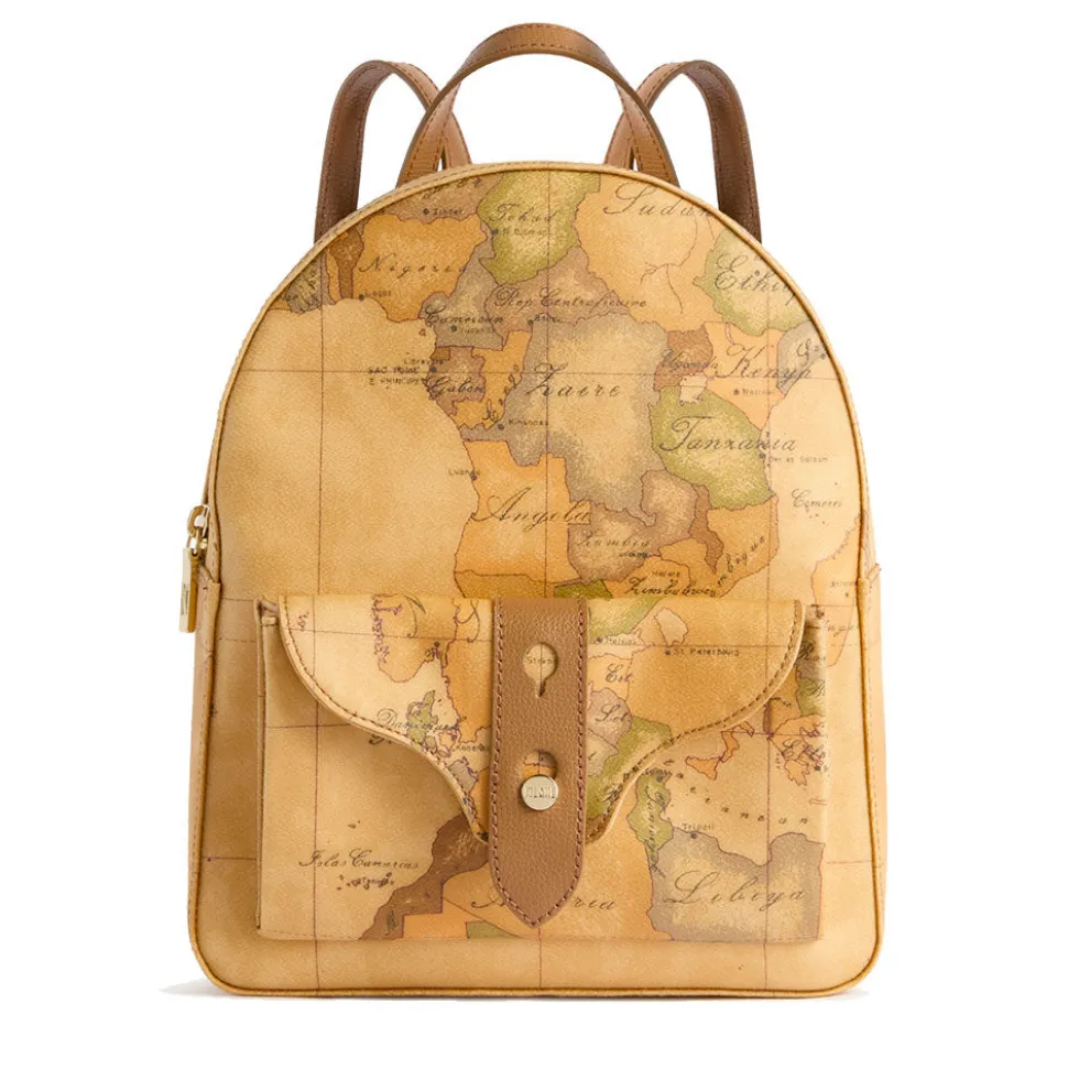 Zaino Donna 1A Classe Alviero Martini linea Escape Geo stampa Geo Classic e Cuoio LE64