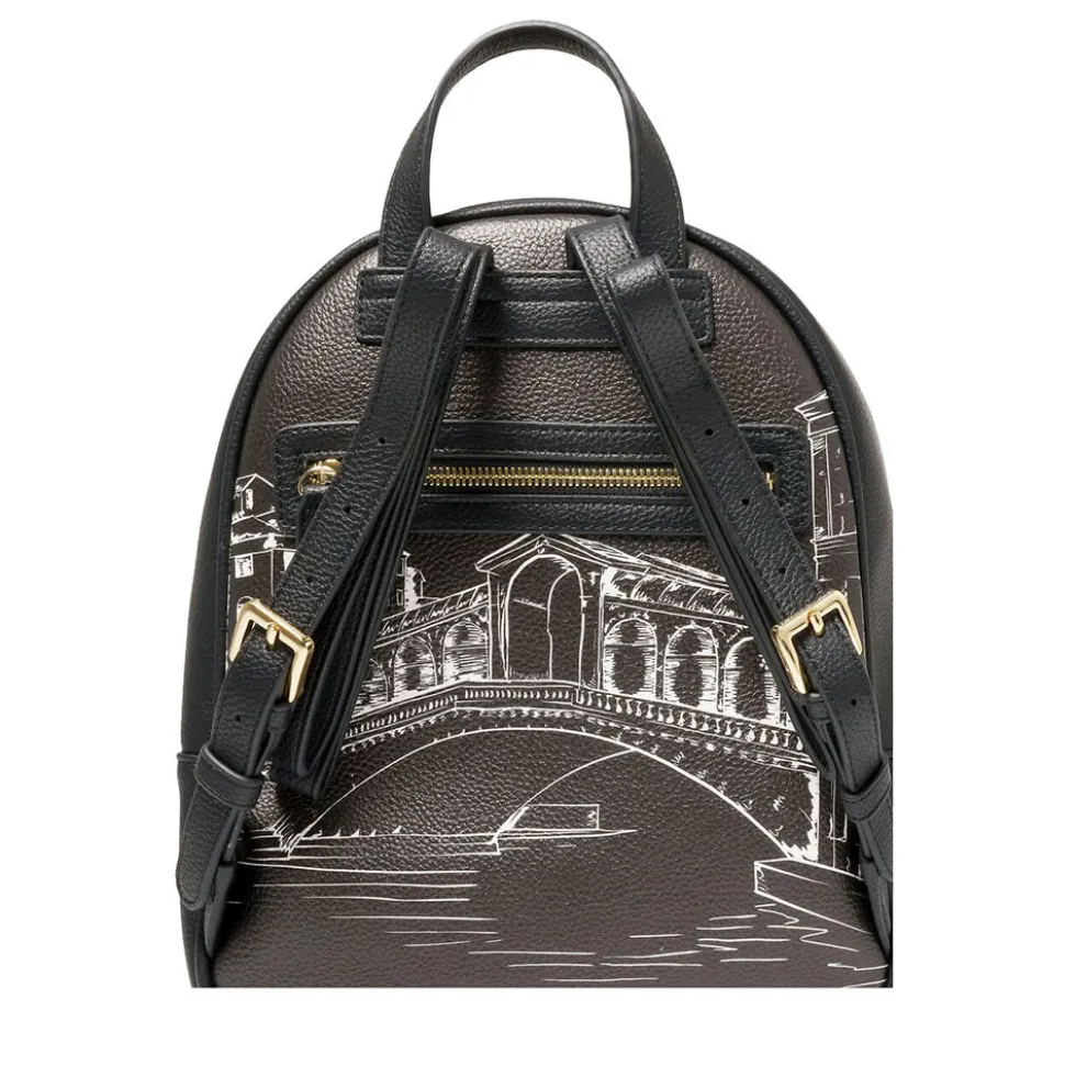 Zaino Donna BRACCIALINI linea Cartoline stampa Venezia