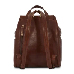 Zaino Donna con Pattina THE BRIDGE in Pelle Marrone linea Story