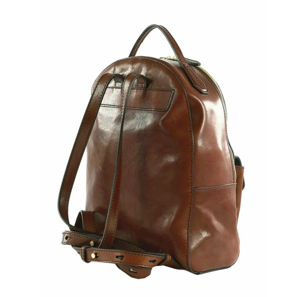 Zaino Donna Grande THE BRIDGE linea Gloria in Pelle Marrone
