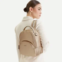 Zaino Donna LIU JO Better effetto Bottalato Oro Chiaro