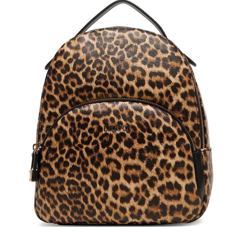 Zaino Donna LIU JO effetto Bottalato stampa Animalier