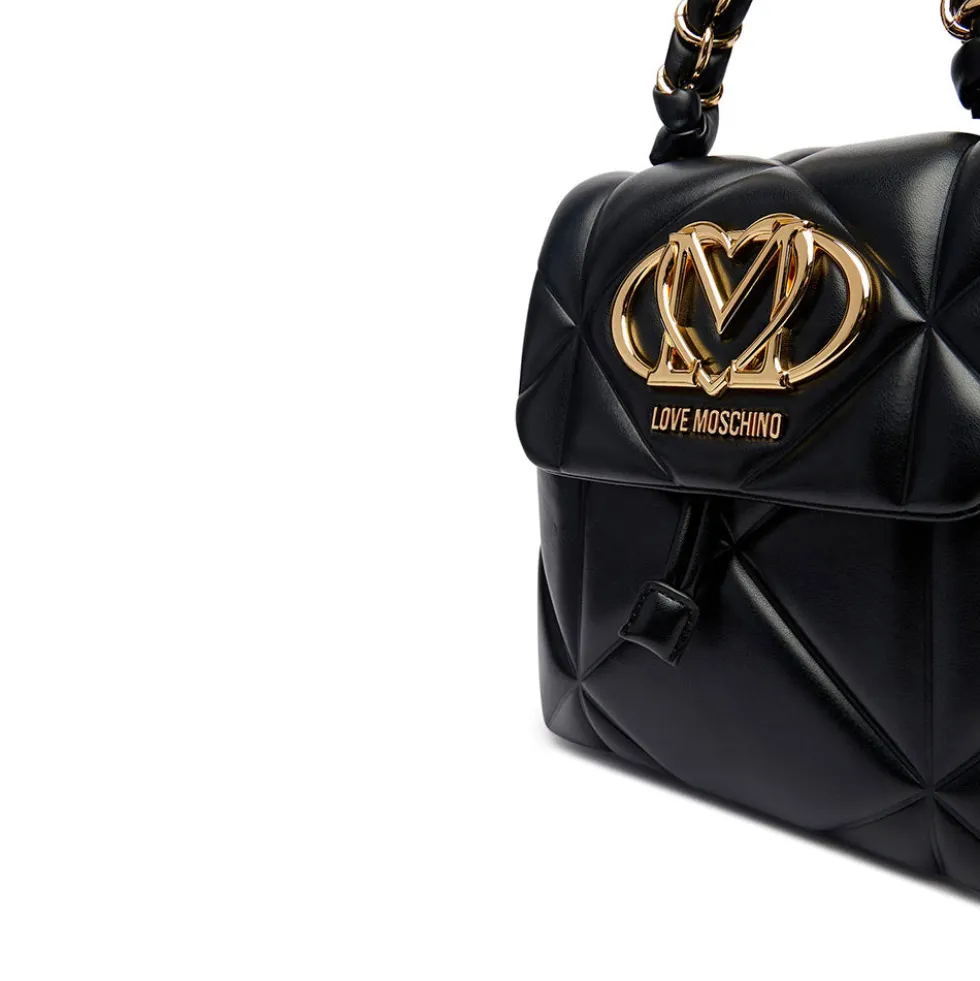 Zaino Donna LOVE MOSCHINO linea Embossed Trapuntata Nera