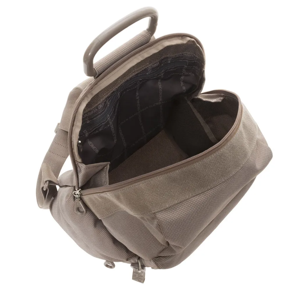 Zaino Donna Mandarina Duck in Tessuto Linea MD20 Colore Taupe Misura Grande