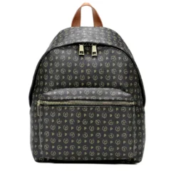 Zaino Donna POLLINI linea Heritage Logo Classic Nero e Marrone