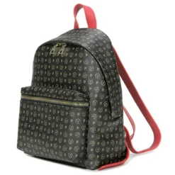 Zaino Donna POLLINI linea Heritage Logo Classic Nero e Lacca