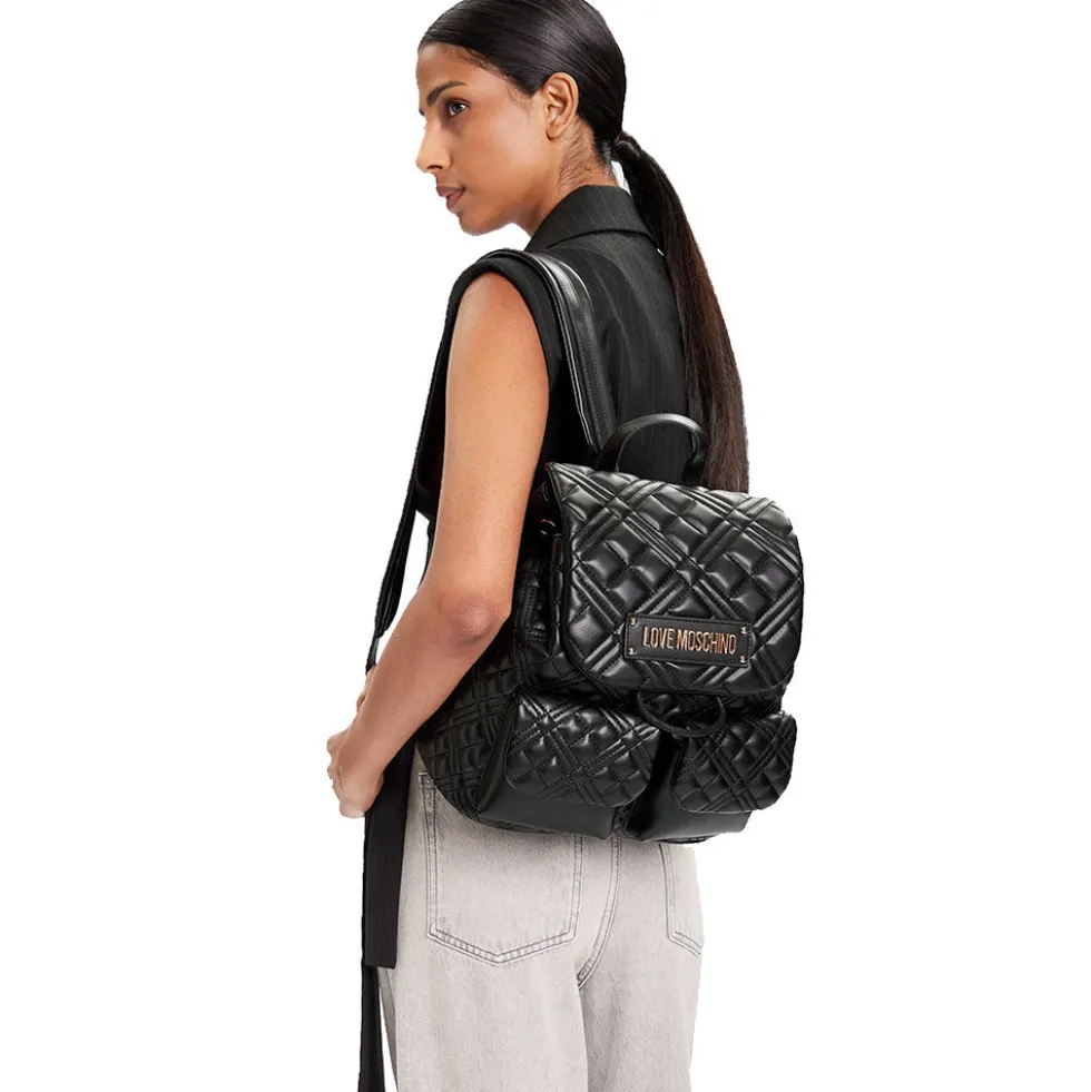 Zaino Donna Trapuntato LOVE MOSCHINO linea Quilted Nero