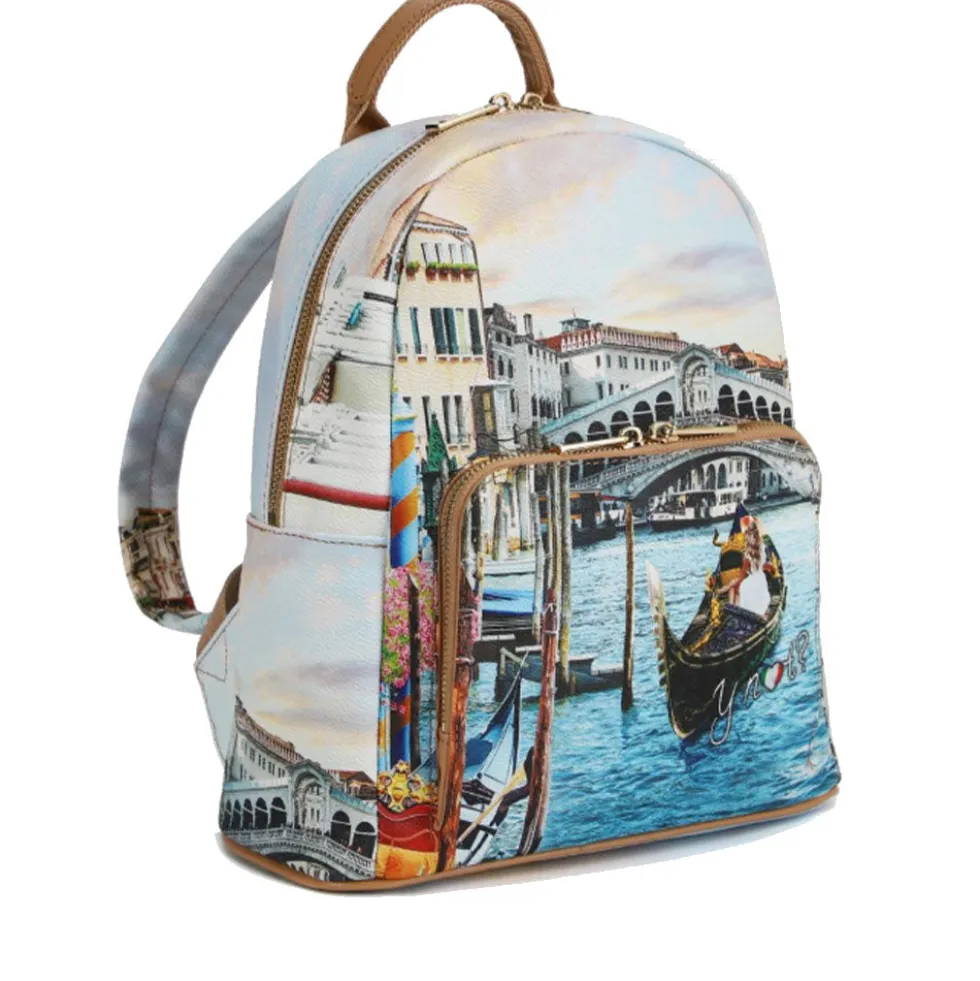 Zaino Donna Y NOT con Tasca Esterna YES-615 Dream in Venice