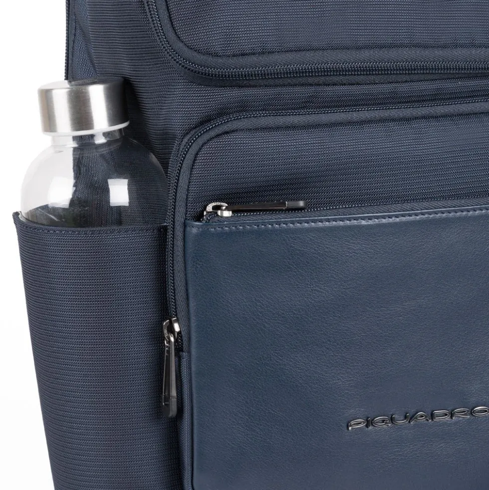 Zaino PIQUADRO Porta Pc 14" Collezione Macbeth Pelle e Tessuto CA5316S115 Blu