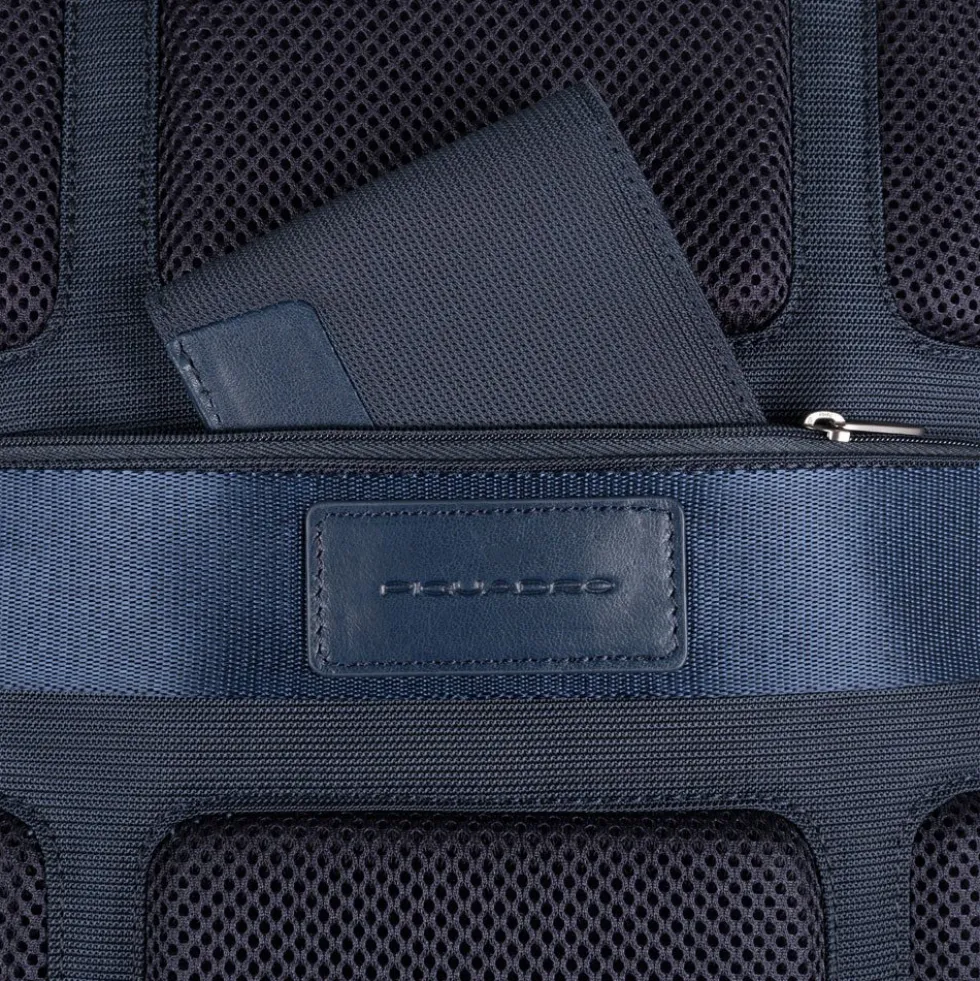 Zaino PIQUADRO Porta Pc 14" Collezione Macbeth Pelle e Tessuto CA5316S115 Blu