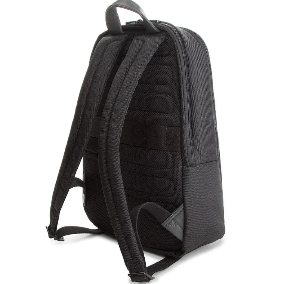 Zaino PIQUADRO Porta Pc 14" e Tablet - CA3869P16 in Tessuto Chevron Nero con dispositivo CONNEQU