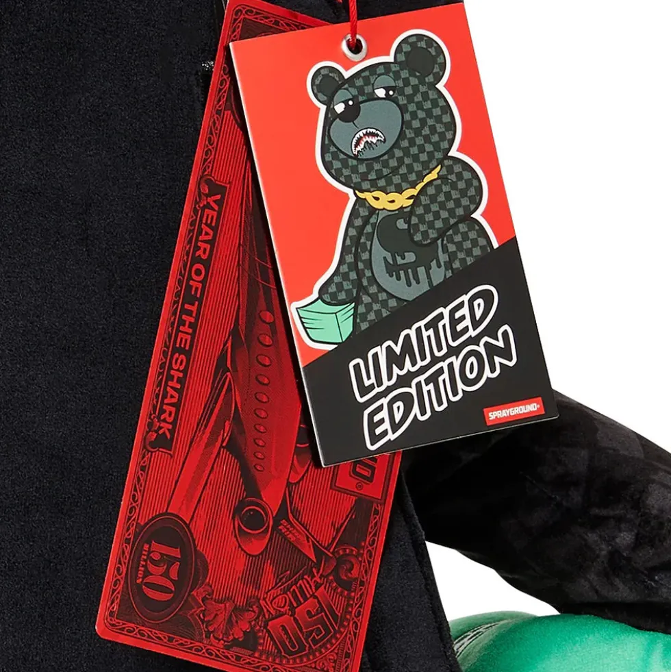 Zaino Teddy Bear SPRAYGROUND stampa Dripping Sharks in Paris Moneybear