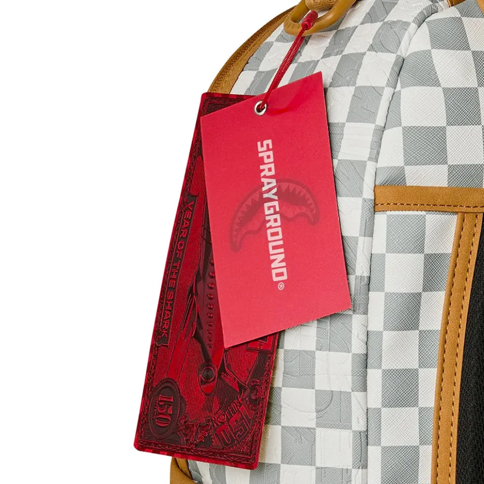 Zaino Unisex SPRAYGROUND stampa 3AM Cream Check DLXSV