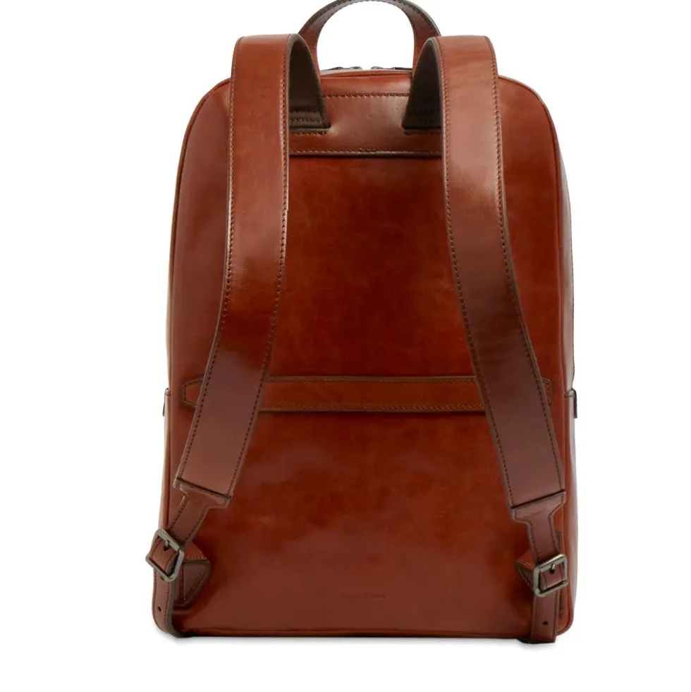 Zaino Uomo THE BRIDGE linea Galileo in Pelle Marrone