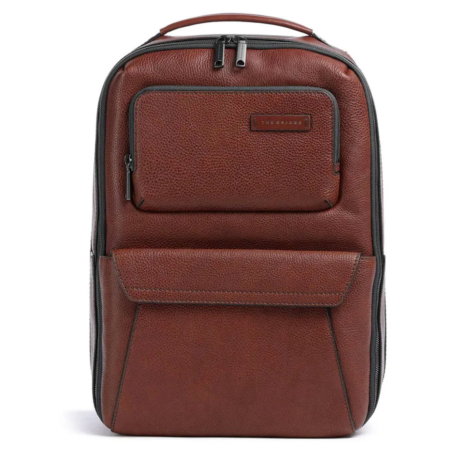 Zaino Uomo Underseat THE BRIDGE linea Ludovico in Pelle Marrone